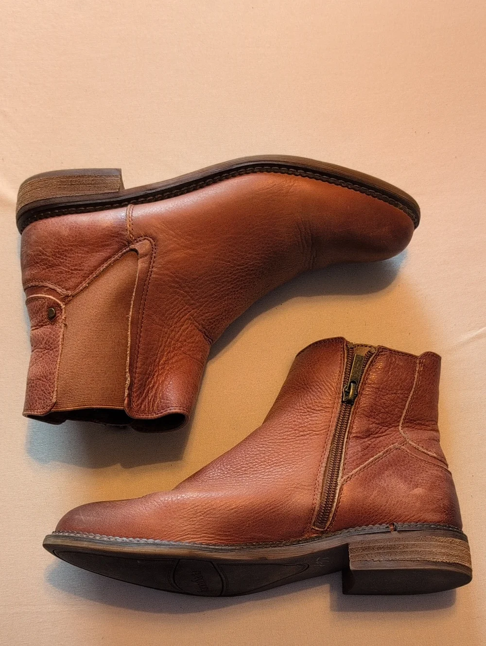 Franco Sarto Women's Tan/Brown Leather Chukka Boots